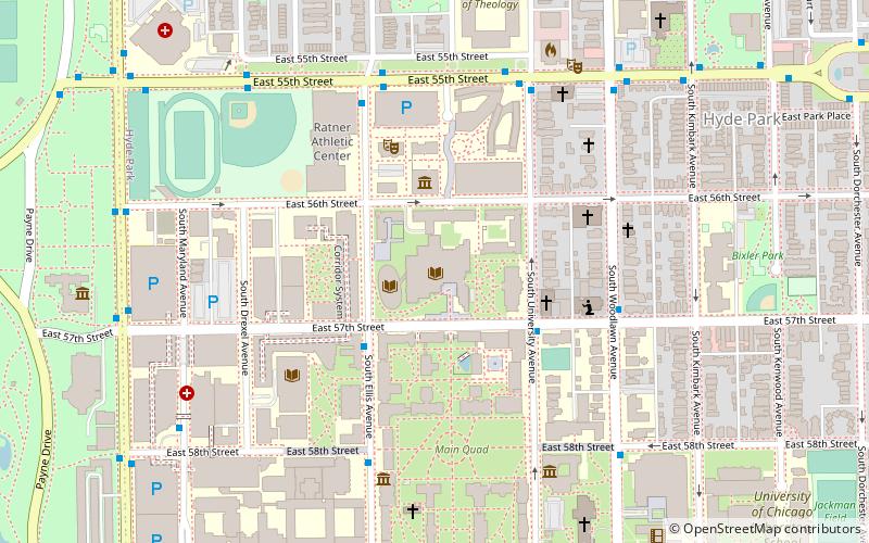 Bibliothèque de l'Université de Chicago location map