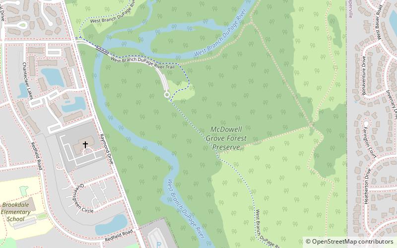 mcdowell grove forest preserve naperville location map