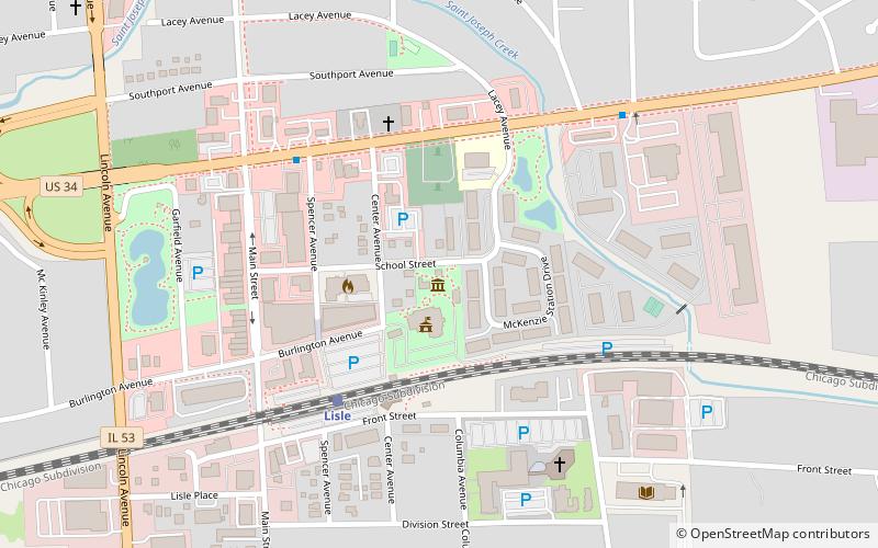 The Museums at Lisle Station Park location map