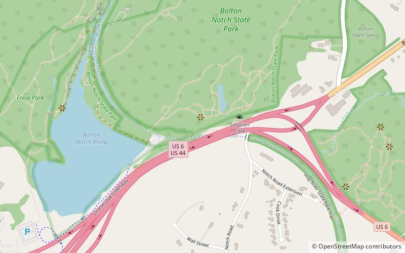 park stanowy bolton notch location map