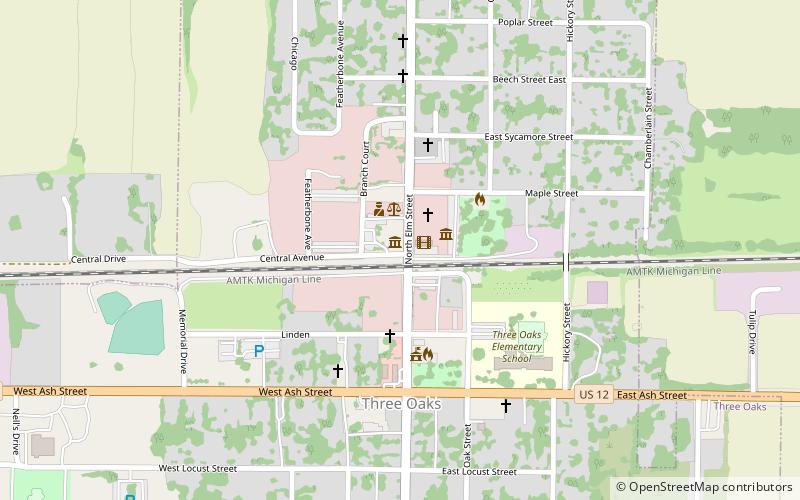 Three Oaks Township Public Library location map