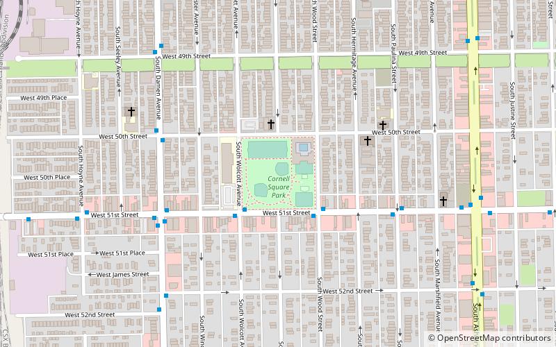 Cornell Square Park location map