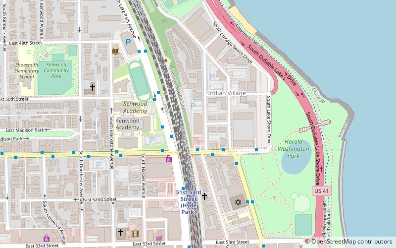 Hyde Park Art Center location map