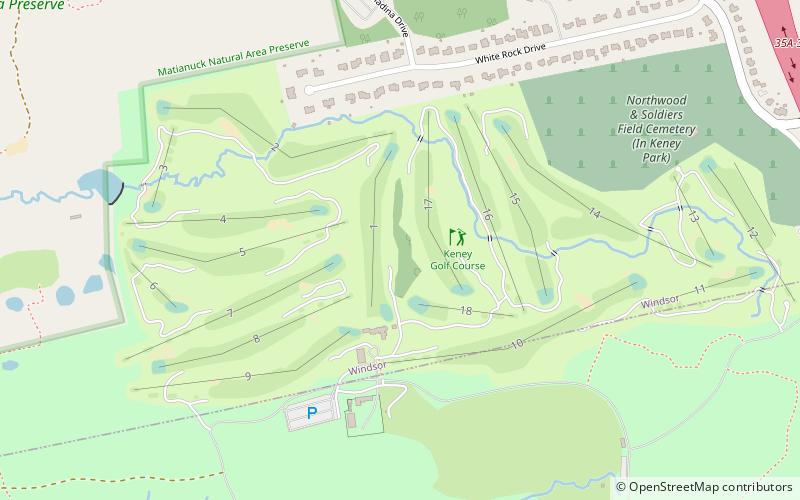 Keney Park Golf Course location map