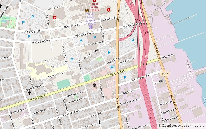 Rhodes Street Historic District location map