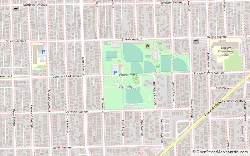ehlert park brookfield location map