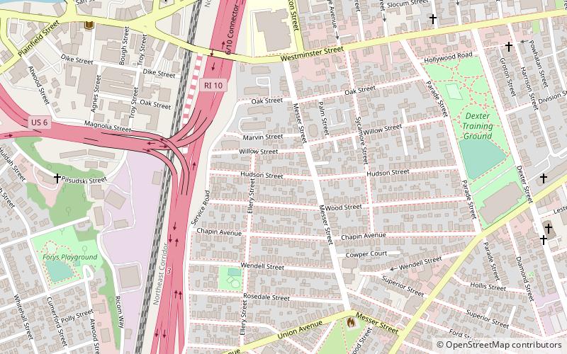 Messer Street Grounds location map