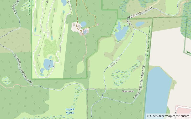 herrick lake forest preserve naperville location map