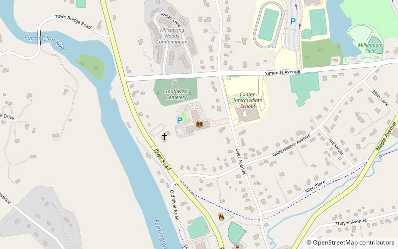 Canton Public Library location map