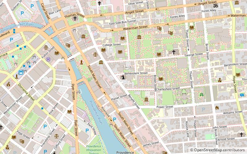 First Unitarian Church of Providence location map