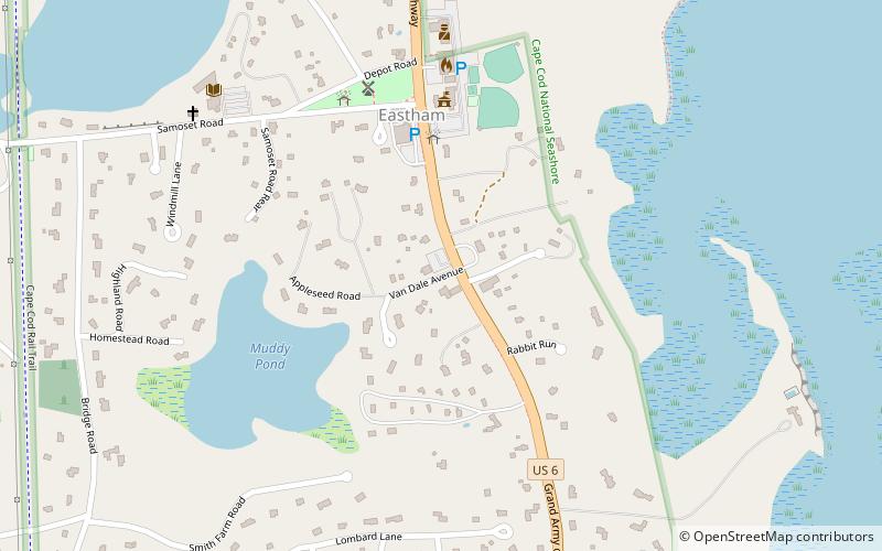 Eastham Center Historic District location map