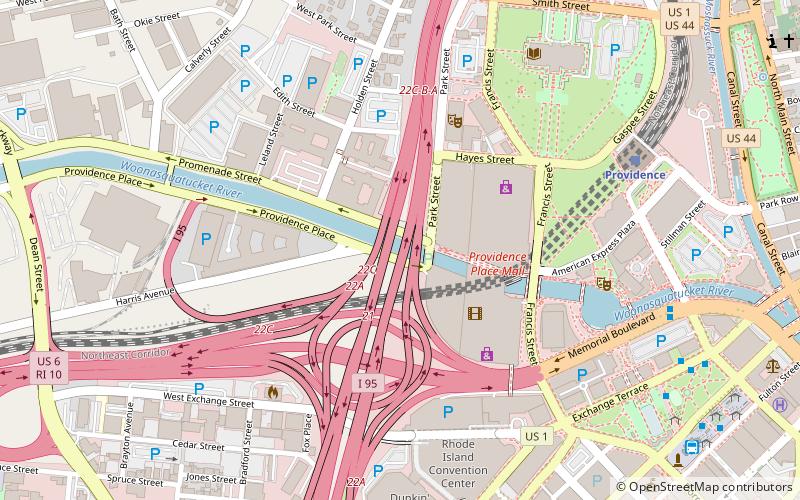 Providence Viaduct location map