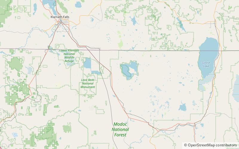 clear lake hills foret nationale de modoc location map