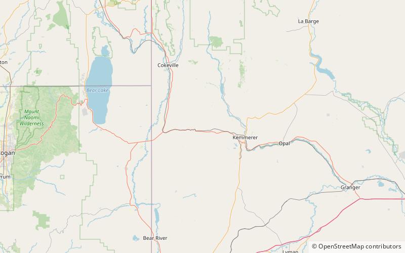 Monument national de Fossil Butte location map