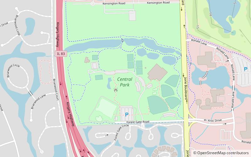 central park oak brook location map