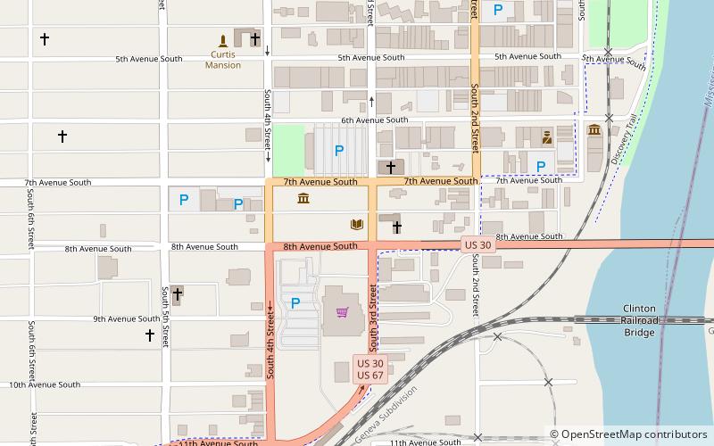 Clinton Public Library location map