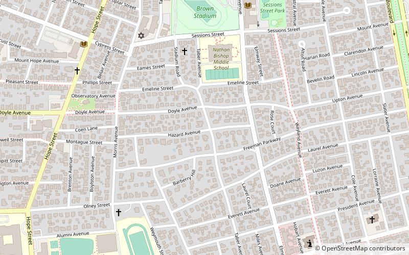 Freeman Plat Historic District location map
