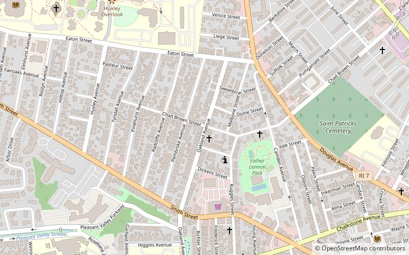 Oakland Avenue Historic District location map