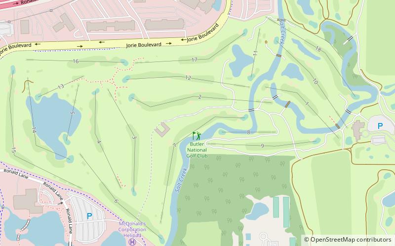 butler national golf club oak brook location map