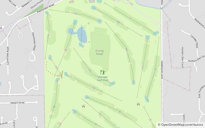 Chicago Golf Club location map