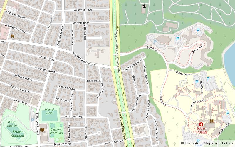 blackstone boulevard park providence location map