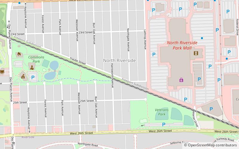 North Riverside location map