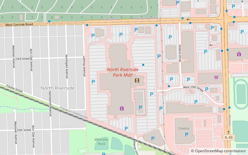 North Riverside Park Mall location map