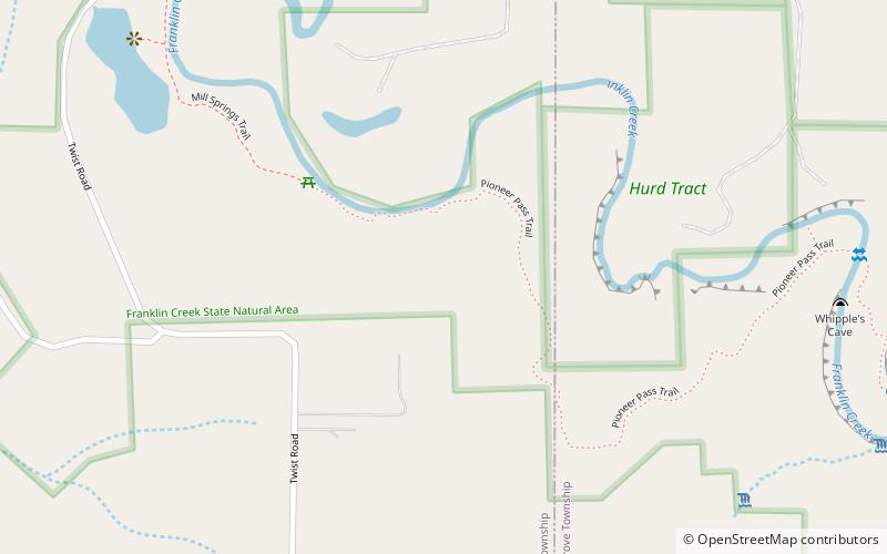Franklin Creek State Park location map