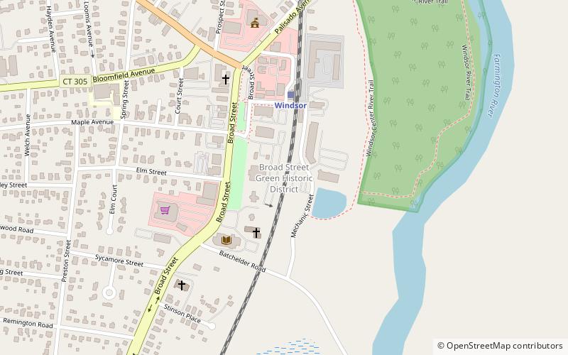 Broad Street Green Historic District location map