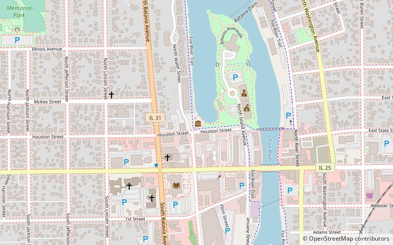 Batavia Depot Museum location map