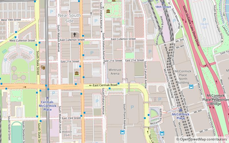 Wintrust Arena location map