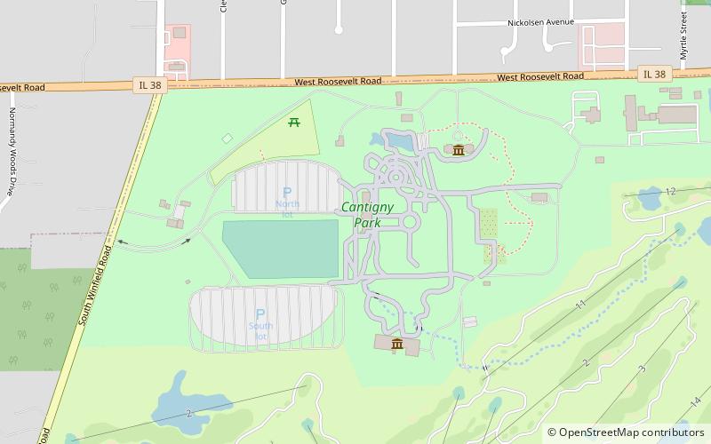 Cantigny Park location map
