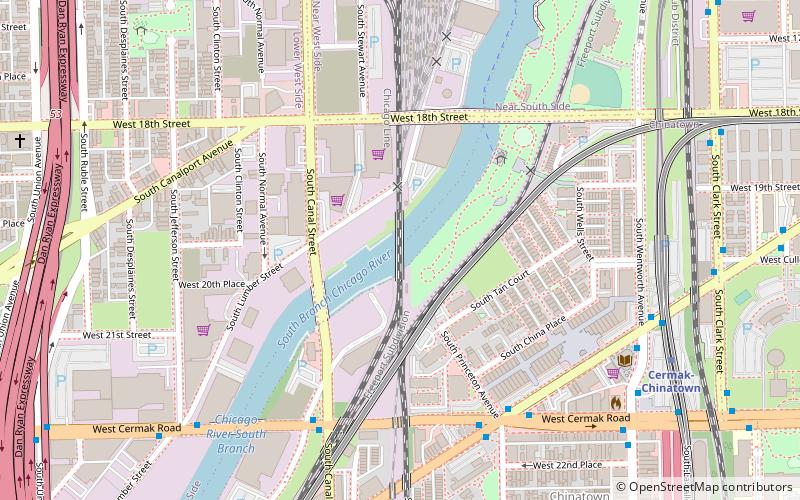 Canal Street Railroad Bridge location map