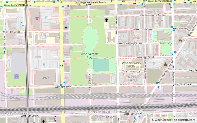addams medill park chicago location map