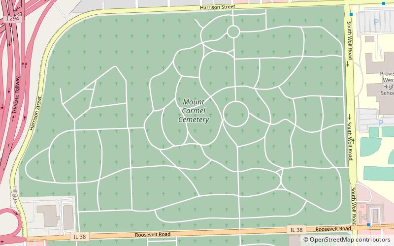 Mount Carmel Cemetery location map
