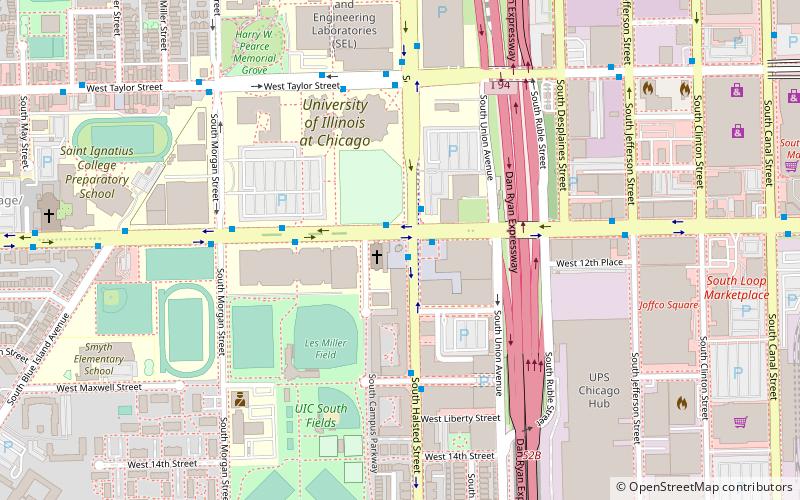 uic skyspace chicago location map