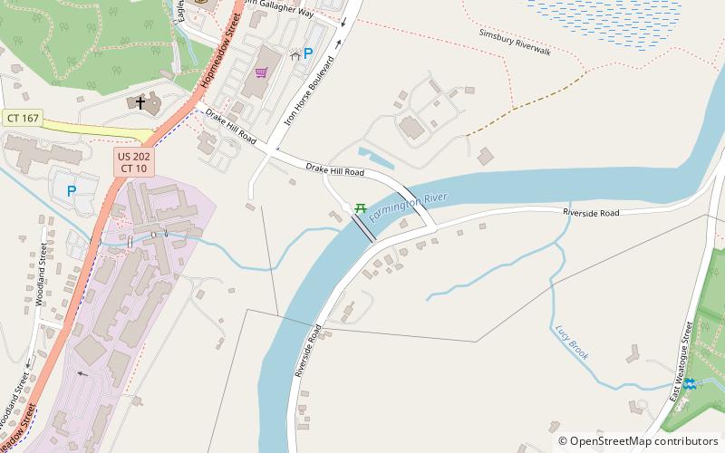 Drake Hill Road Bridge location map