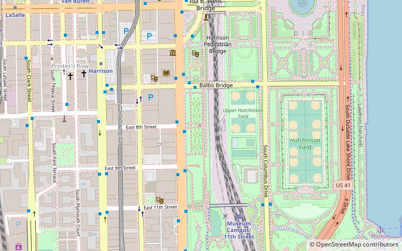 8th Street Fountain location map