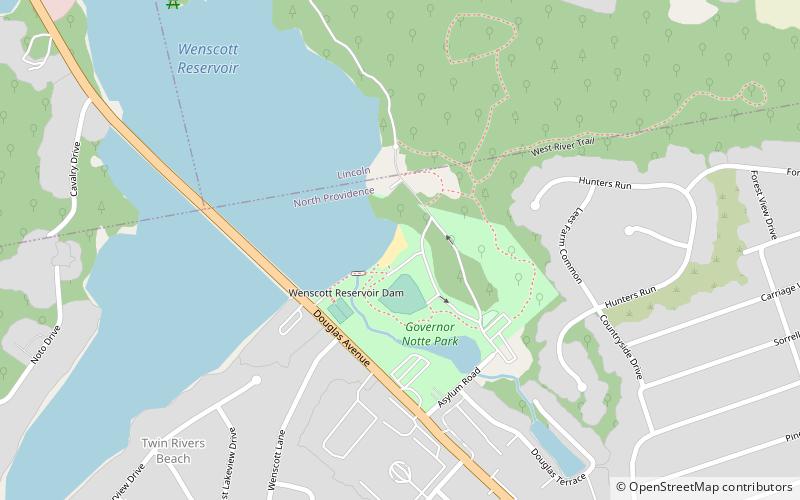 twin rivers beach east providence location map