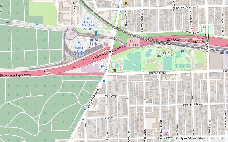 Chicago 16 Inch Softball Hall of Fame location map