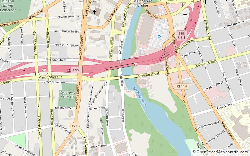 Division Street Bridge location map