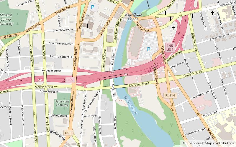 Pawtucket River Bridge location map