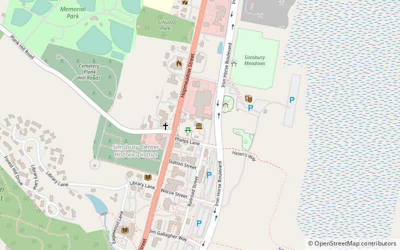 Phelps Tavern Museum location map