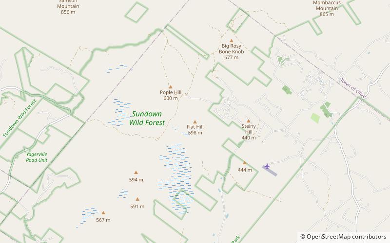 flat hill parc catskill location map