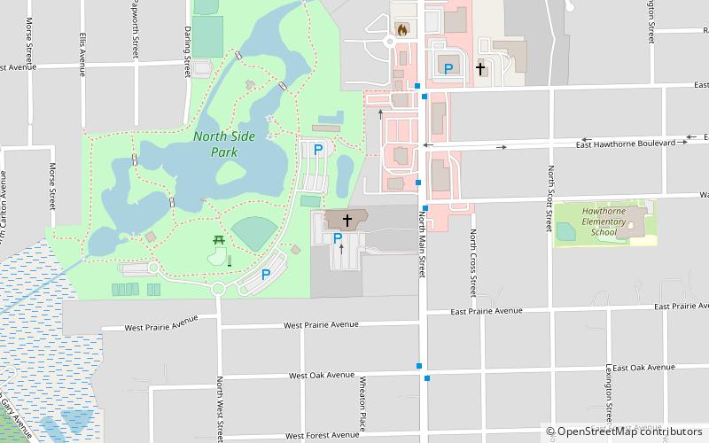 first baptist church of wheaton location map