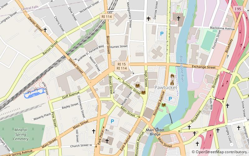 Pawtucket Times Building location map