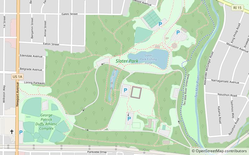 Slater Park location map