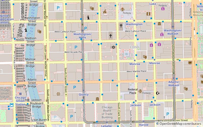 West Loop–LaSalle Street Historic District location map