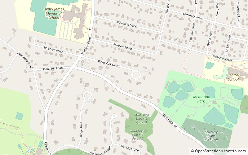 Simsbury Center location map