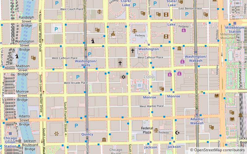 Loop Synagogue location map